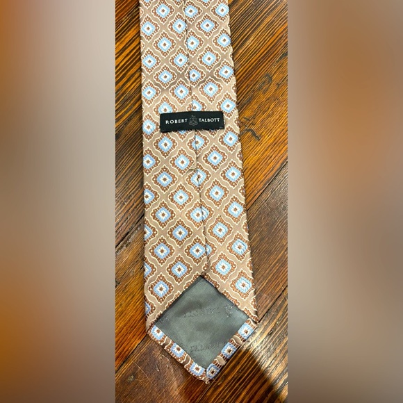 Robert Talbott Designer Geometric 100% Silk Mens Neck Tie Made In USA - Picture 1 of 7